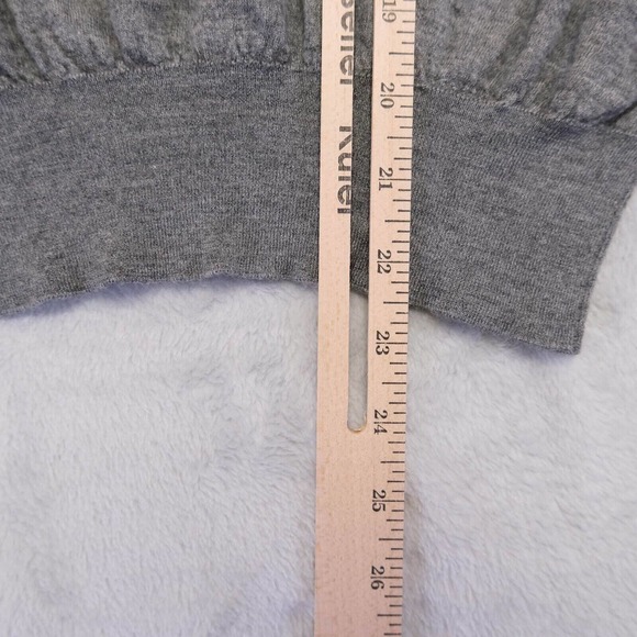 Brunello Cucinelli Womens sweater M 100% Cashmere Made In Italy Right Knit Grey - Picture 11 of 11
